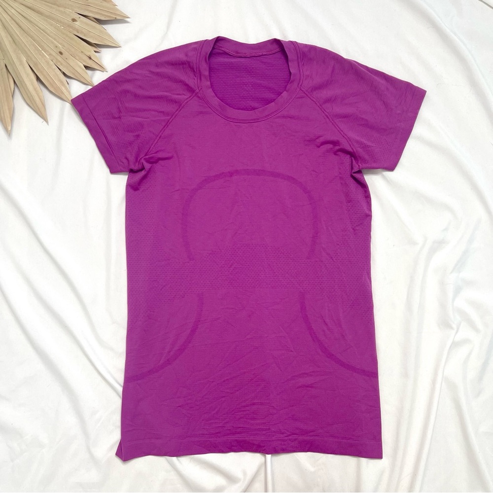 lululemon athletica Short Sleeve Tee in Bright Magenta
